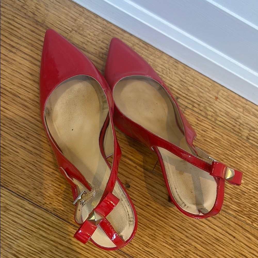 Kate Spade Red Pointed Toe Heels - Picture 2 of 2